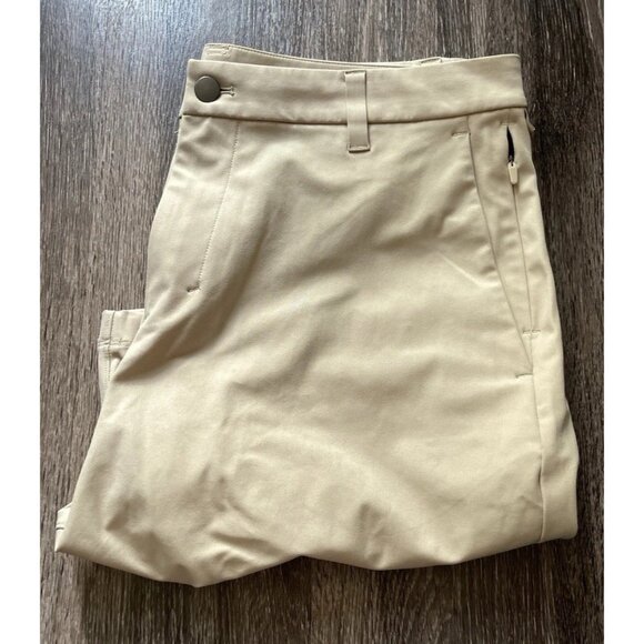 Lululemon Commission Shorts Men’s Sz 34 Sand Relaxed Fit Performance Shorts - Picture 7 of 13